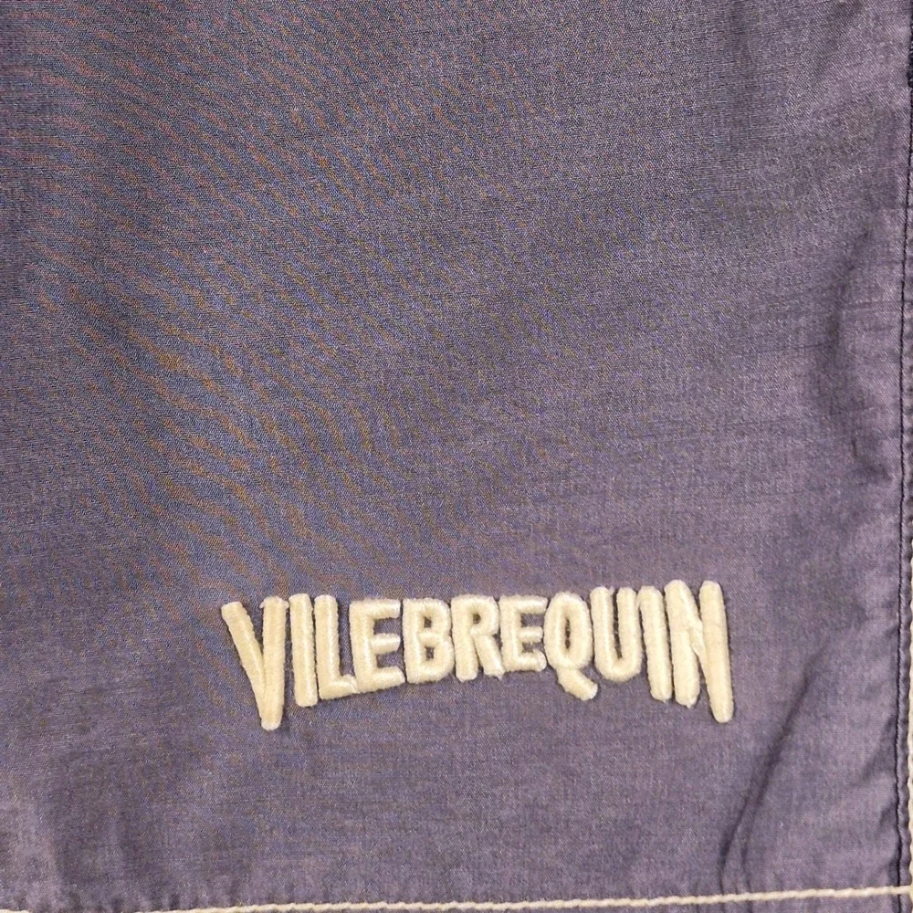 Vilebrequin Moorea Swim Trunks Mens L Blue Embroidered Saint Tropez Luxury Beach
